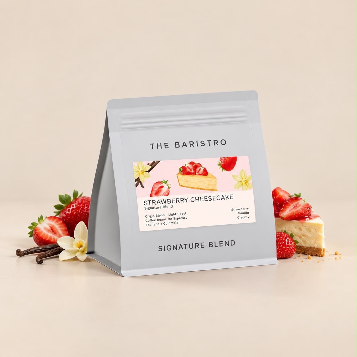 2876f029-4594-4bda-b11a-6fb1ab7185fc The Baristro - Strawberry Cheesecake - 200g - Image 1